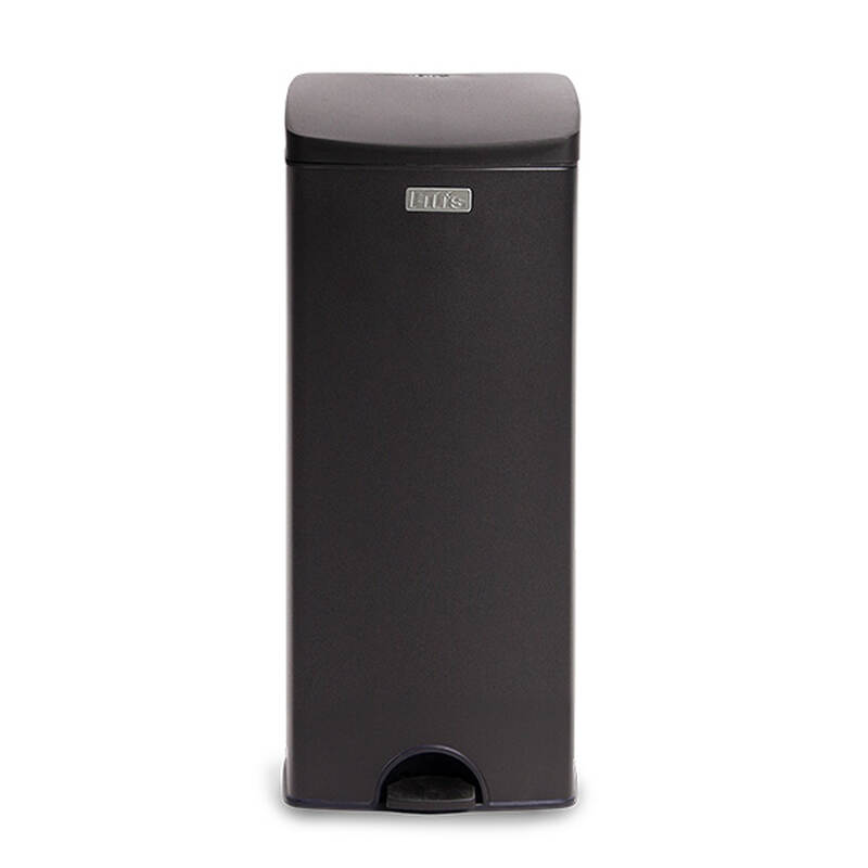 Th&ugrave;ng R&aacute;c inox Fitis Premium 22L - Vu&ocirc;ng đạp cao - 3 M&agrave;u (Inox mờ, Trắng, Đen) - SPL1-901, SPL1-904, SPL1-903 image number null